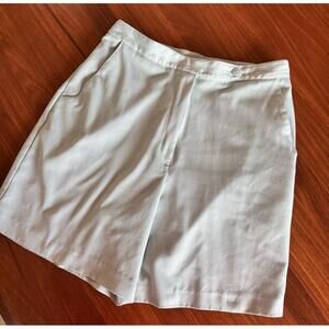 BETTE & COURT Shorts Womens Size 10 Light Green Blue Side Pockets
